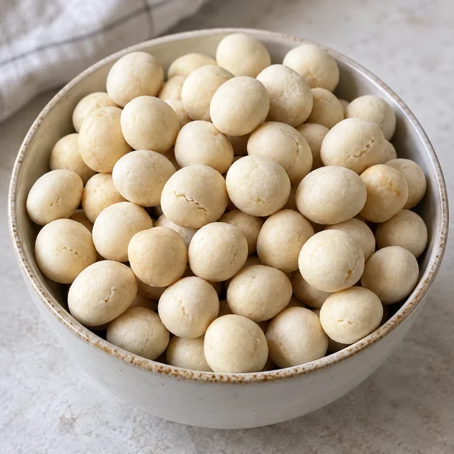 Contoh visual AI: Kacang atom