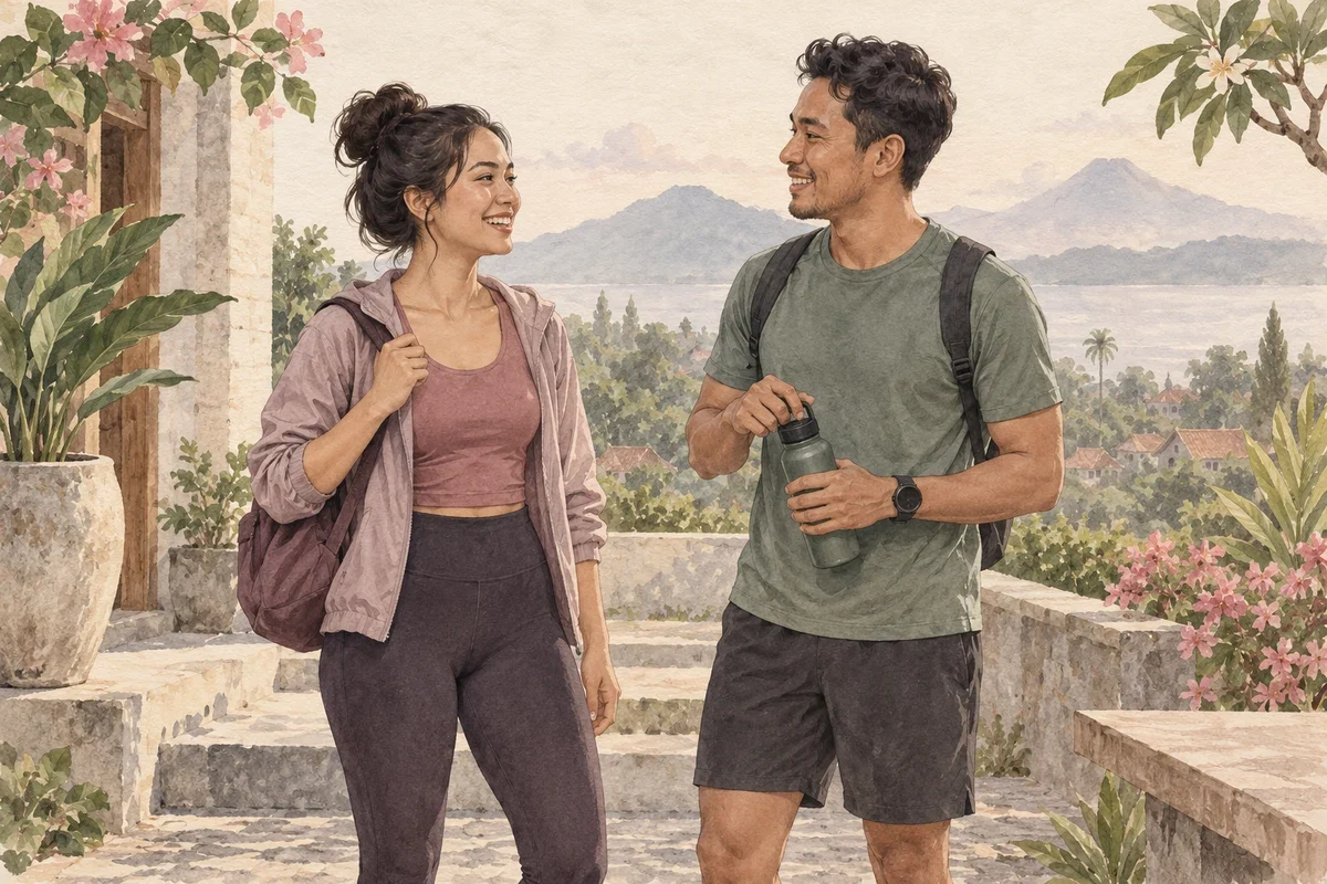Ilustrasi cari teman olahraga untuk pemula