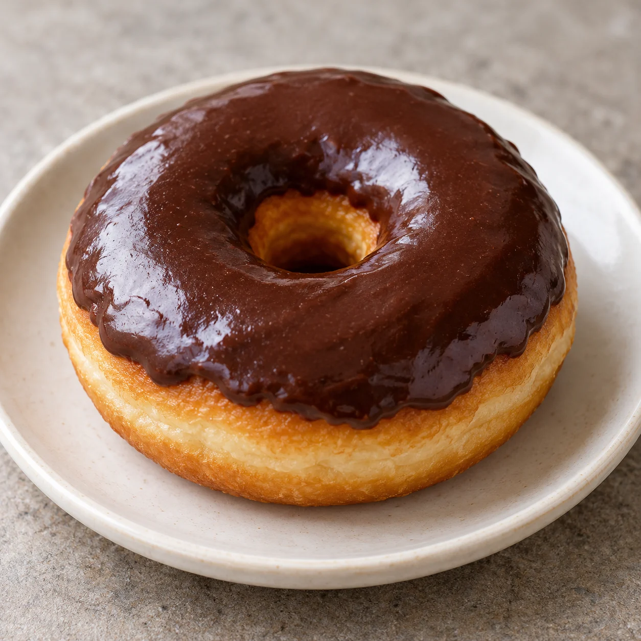 Contoh visual donat cokelat