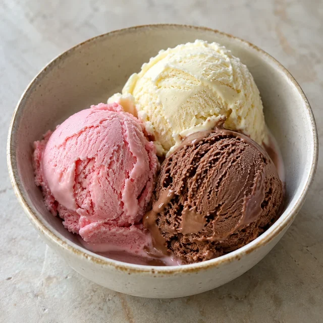 Contoh visual AI: Es krim