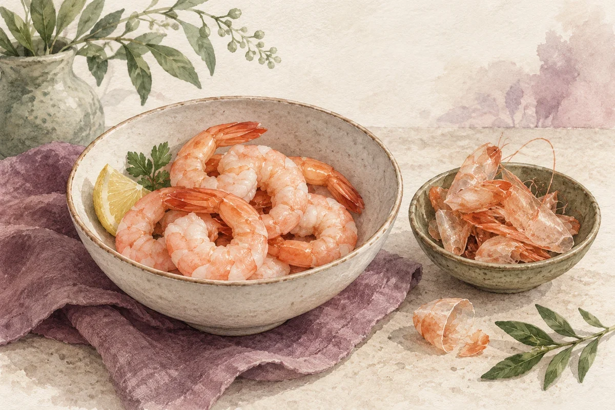 Ilustrasi protein udang per 100 gram