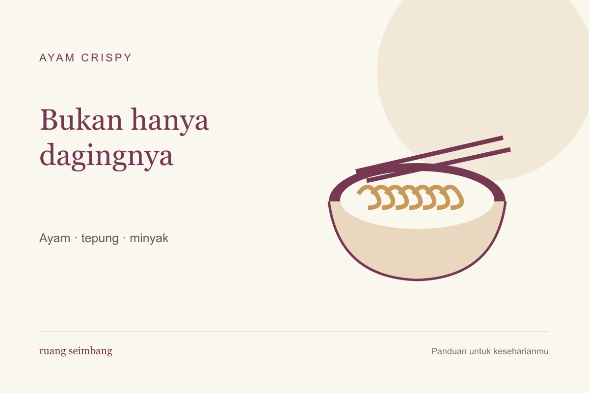 Kalori Ayam Crispy Taiwan — ilustrasi panduan praktis