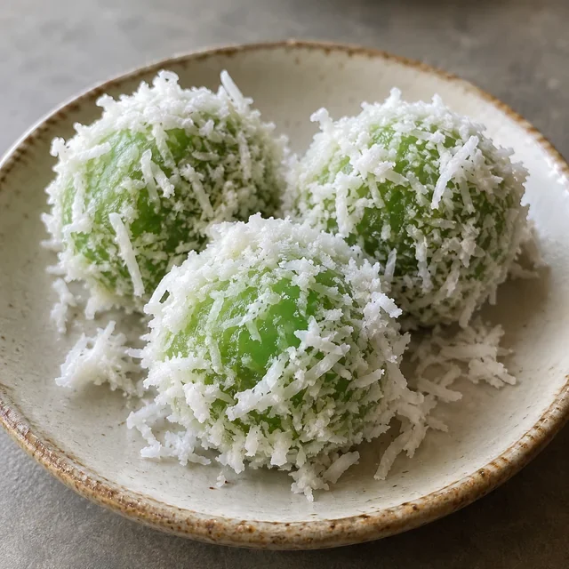 Contoh visual AI: Kelepon, kue