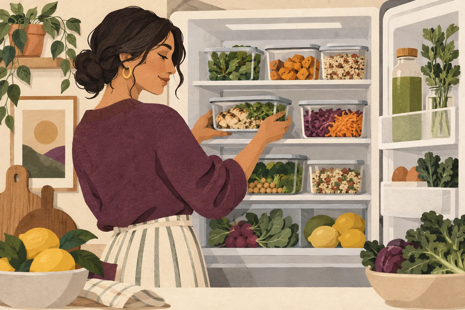 Ilustrasi meal prep tahan berapa lama di kulkas? panduan simpan bekal