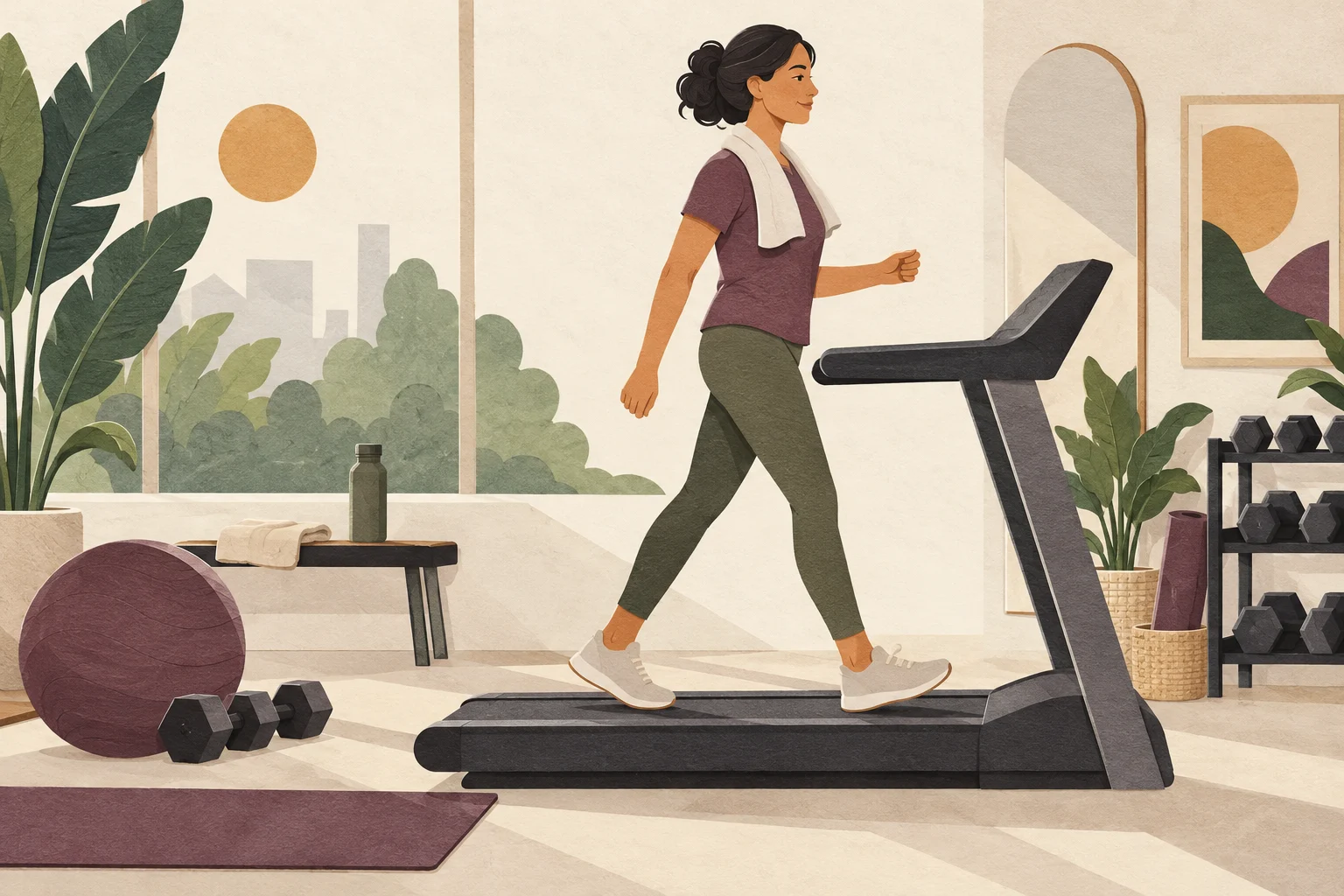 Ilustrasi treadmill pemula berapa menit? mulai dari sesi yang bisa diulang