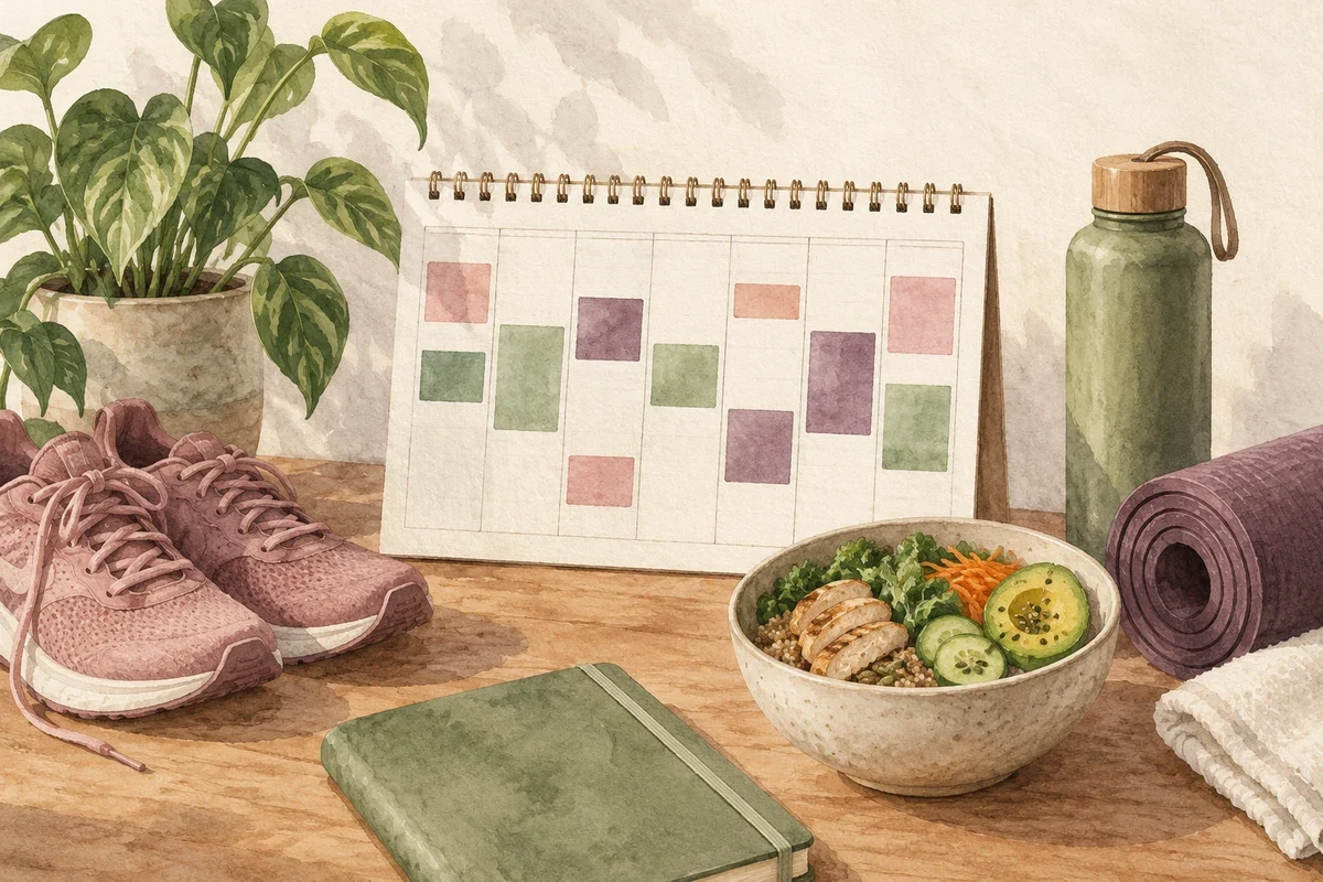 Ilustrasi jadwal olahraga di google calendar