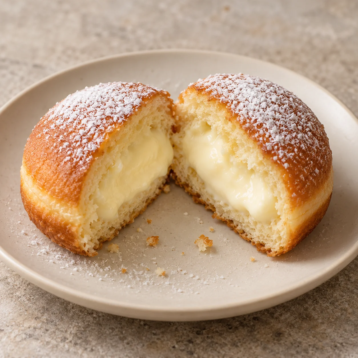 Contoh visual donat isi krim